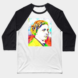 Lewis Carroll Colourful Portrait | Lewis Carroll Artwork 12 Baseball T-Shirt